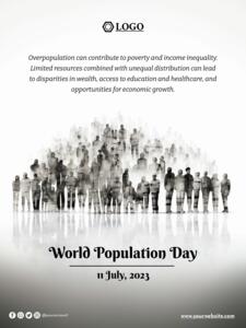 populatedayposter maker advertisement poster