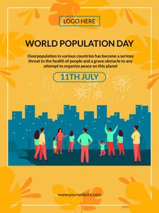 populatedayposter maker advertisement poster